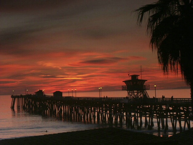 San Clemente Calif - Pier Sunset