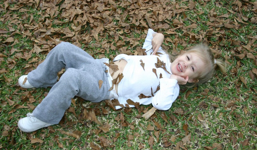 Fun in the leaves!