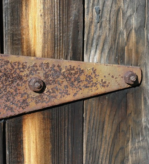 Detail On A Rusty Hinge