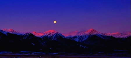 Sangre de Cristo Moonset