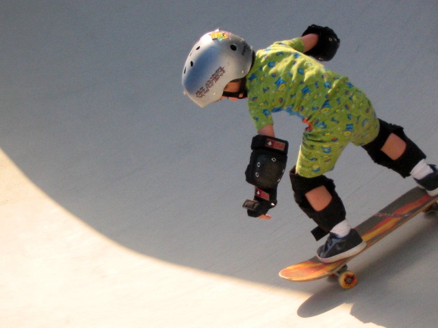 young skateboarder