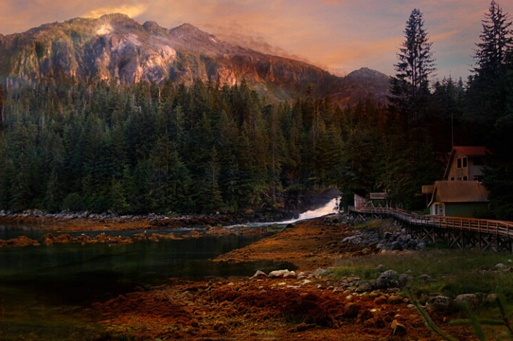 Baranof, Alaska at Sunset