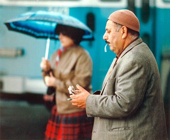 Istanbul bus ticket seller