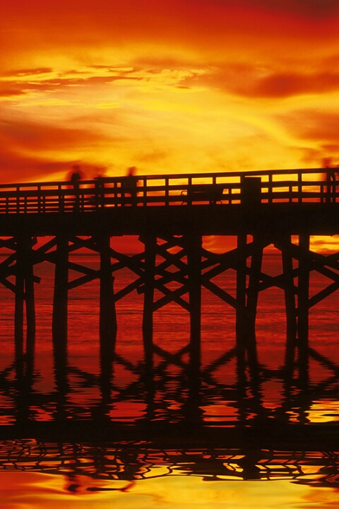 *seal beach pier at sunset 2*