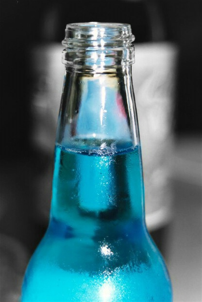 Blue Soda Bottle