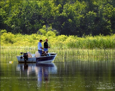 Fishing the Channels, Cass Lake, Minnesota