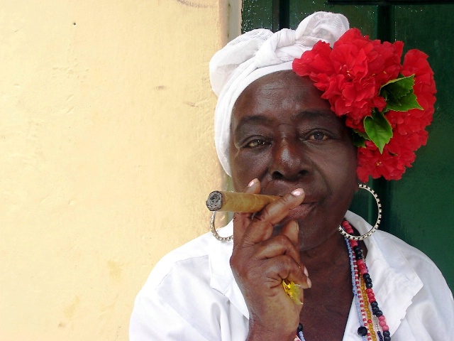 Cuban Women with Cigar