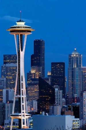 Seattle Skyline at Dusk