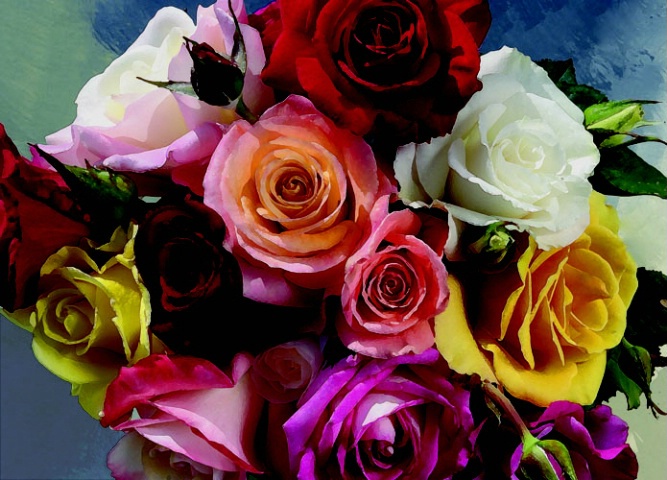 Rose Bouquet Art