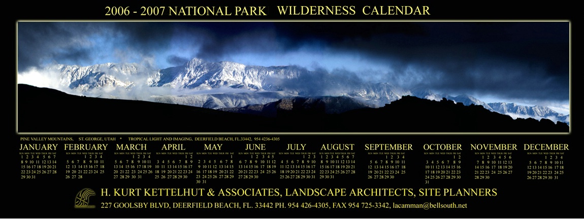 UTAH  MOUNTAIN  CALENDAR