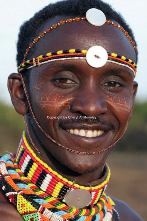 African Samburu man from Kenya #1 7688 - ID: 915876 © Cheryl A. Moseley