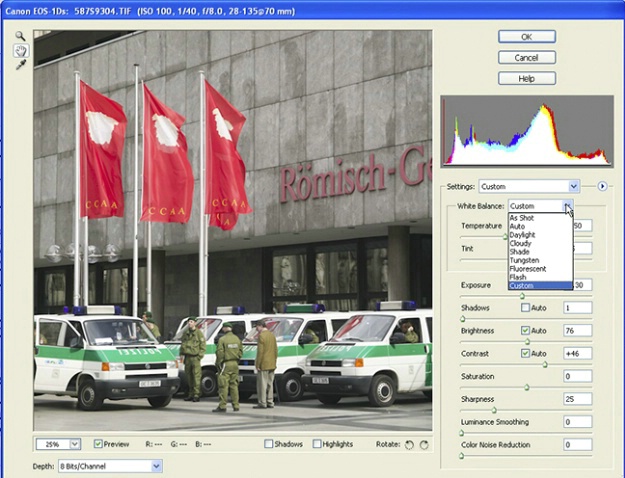 Adobe Camera Software Screen 