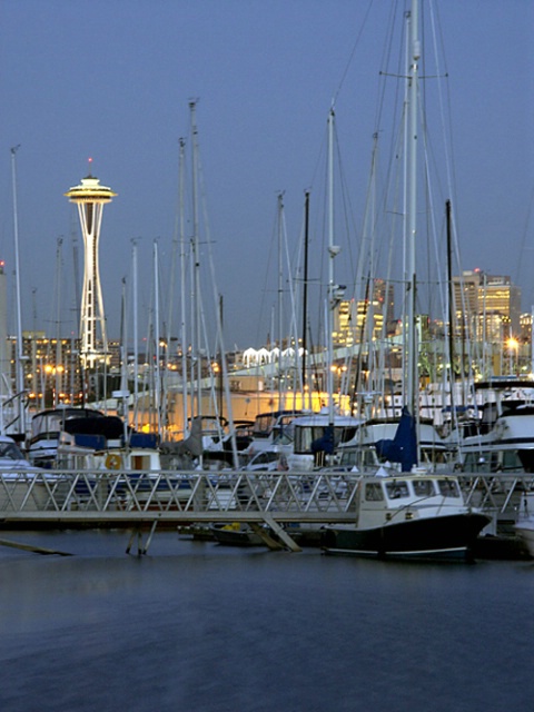 Elliot Bay Marina and Seattle Skyline