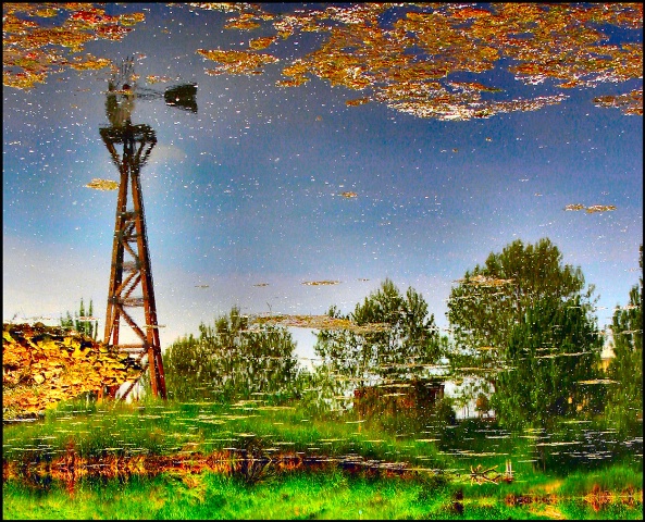 Windmill Reflection