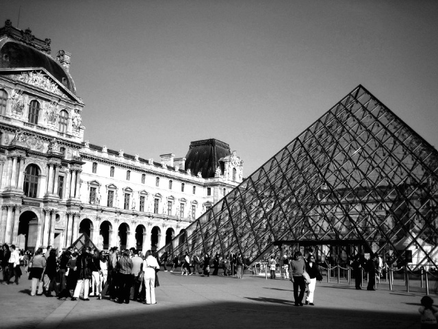 The Louvre and the Pyramid