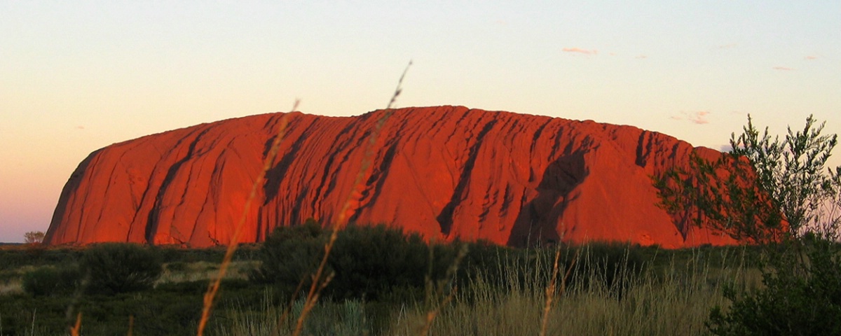 Uluru changing colours