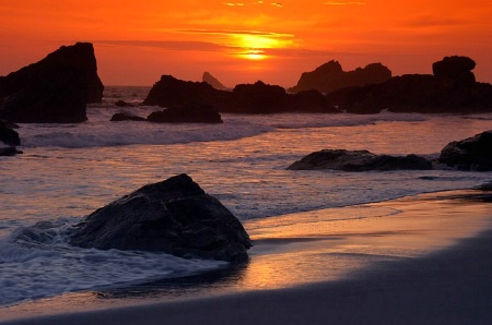 Sunset at Harris Beach