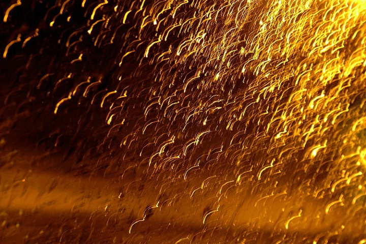 Riding Home at Night in the Rain II