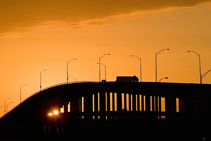 Causeway Sunset - ID: 973006 © Wendy M. Amdahl