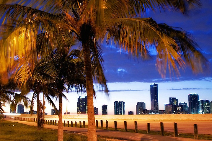 Miami Skyline at Dusk 3 - ID: 973239 © Wendy M. Amdahl