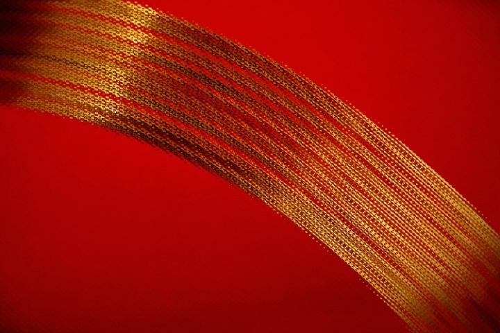 Gold on Red