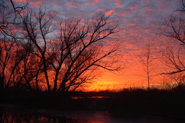 December Sunset, Lake Winnebago