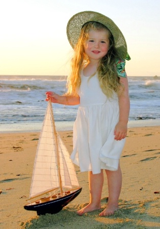 Girl and a Sailboat