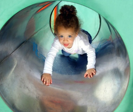 fiona in the tunnel