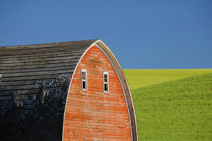 Red Barn and Fields - ID: 1050158 © John Tubbs