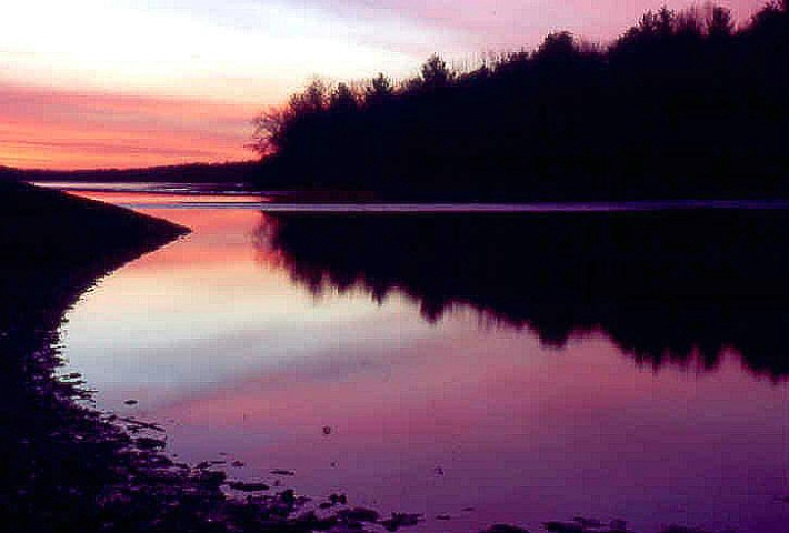 Dawn Reflected at Cowan Lake