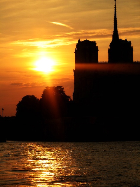 Seine River sunset