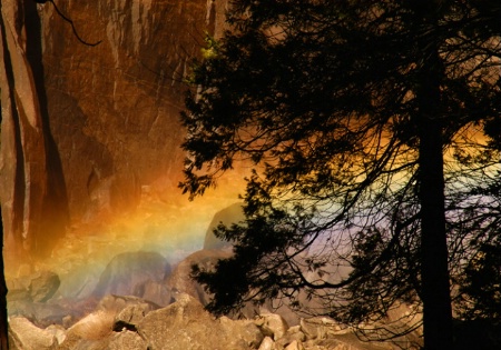 Yosemite Falls rainbow