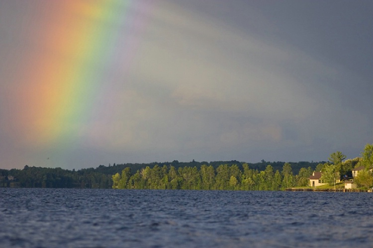 Rainbow on Shagawa Lake