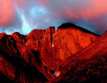 East Face, Longs Peak, Dawn