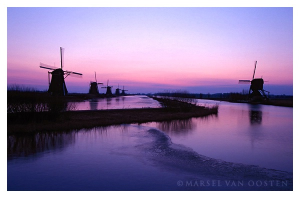 Dawn at Kinderdijk
