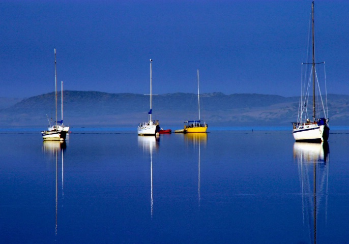 Boats in Blue