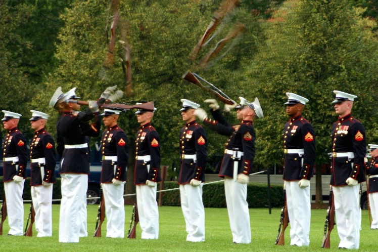 US Marine Silent Drill Team