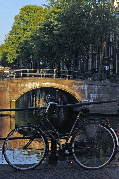 Bike on Bridge Holland