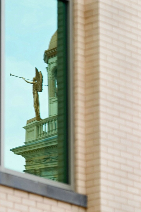 Window Reflection of City Hall-Canton - ID: 1128096 © James E. Nelson