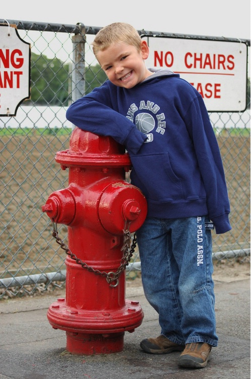 Me and my friend, Mr. Hydrant.