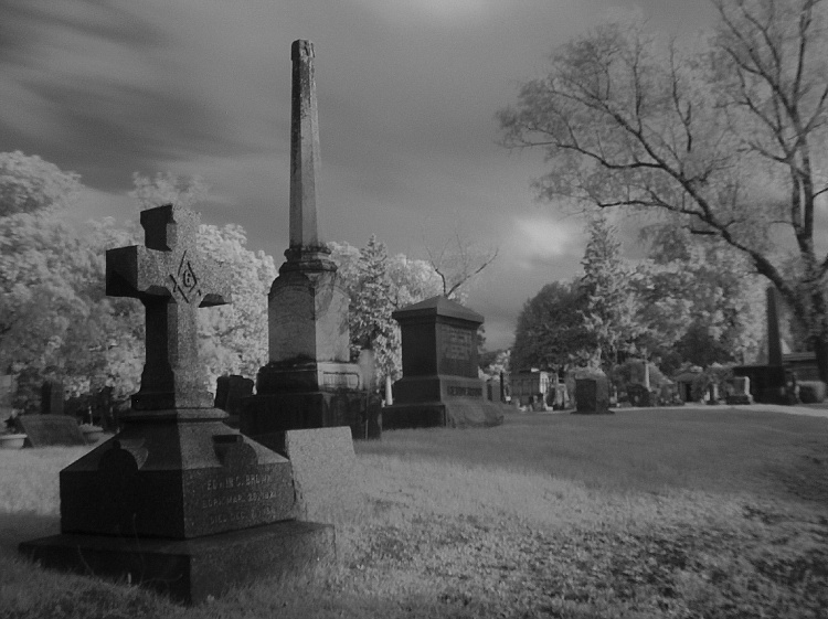 Cemetary--infrared
