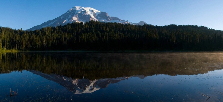 Rainier Reflection Sunrise