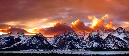 Tetons sunset