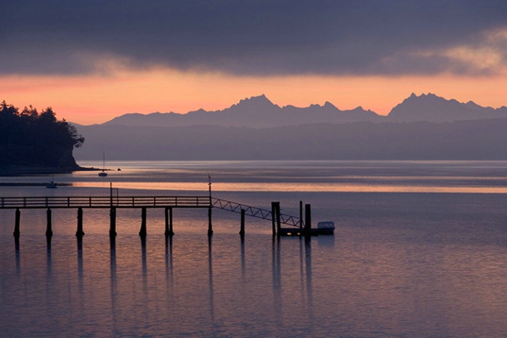 Pastel Sunrise on Whidbey Island - ID: 1185559 © John Tubbs
