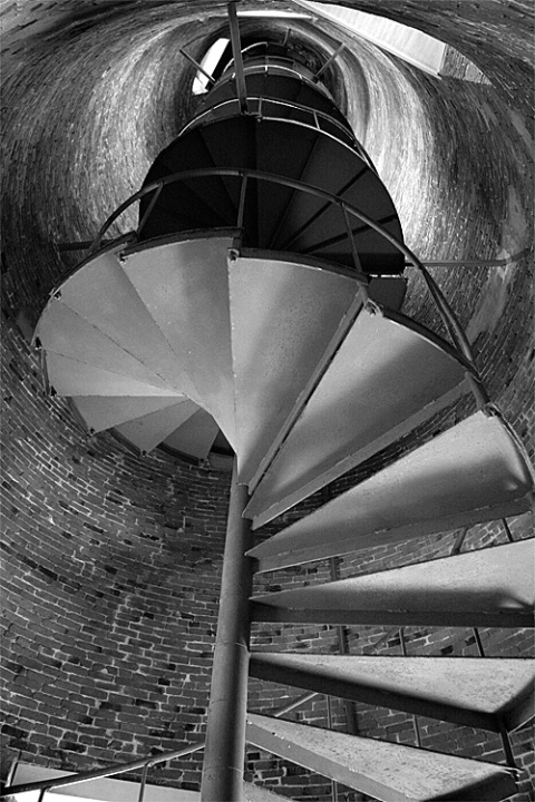Ocracoke lighthouse stairs