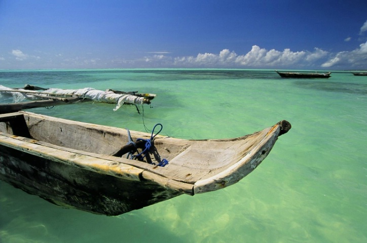 Outrigger on the Waters Of Paje