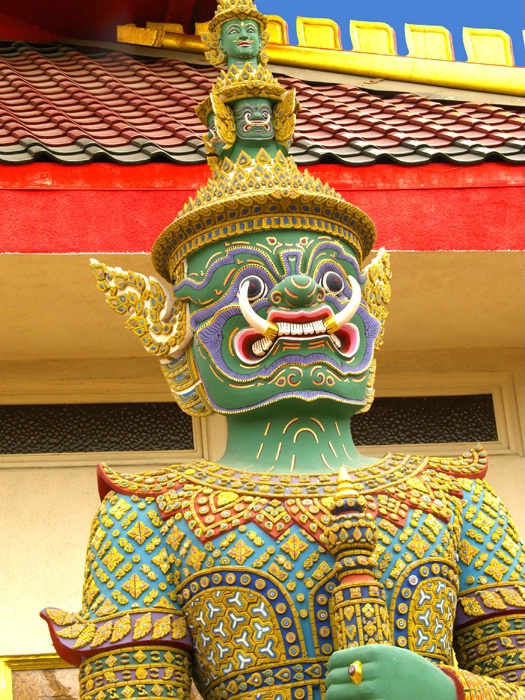 Green Temple Guard Face