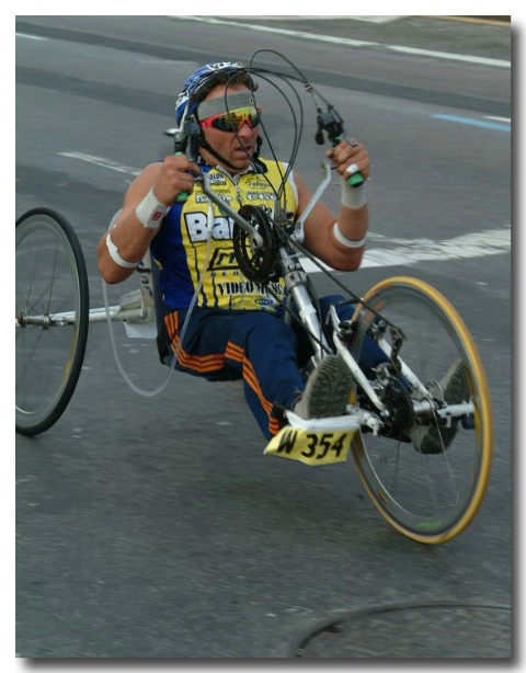 Wheel Chair Racer in the NY Marathon