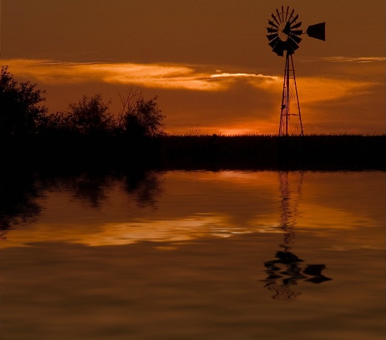 Farmland Sunset