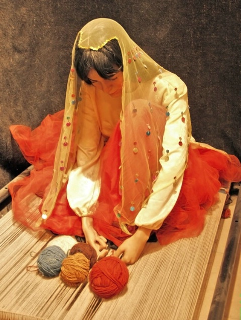 Traditional persian rug maker